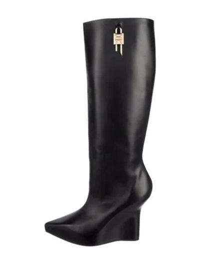 Pre-owned Givenchy Leather Boots In Black