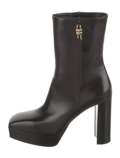 Pre-owned Givenchy Leather Boots In Black