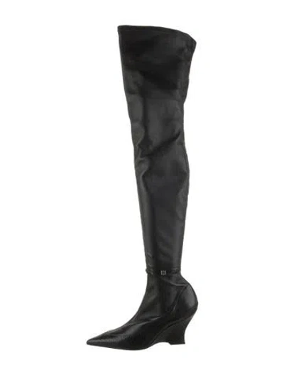 Pre-owned Givenchy Leather Boots In Black