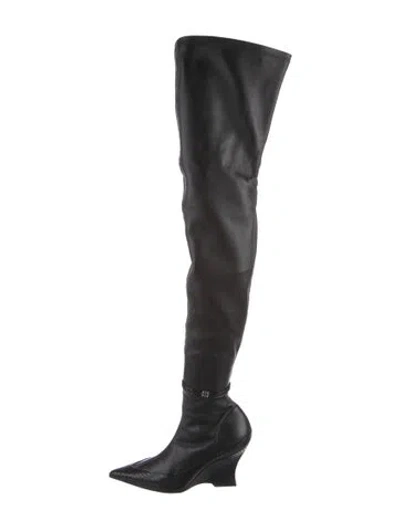 Pre-owned Givenchy Leather Boots In Black