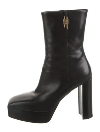 Pre-owned Givenchy Leather Boots In Black