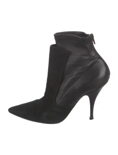 Pre-owned Givenchy Leather Boots In Black