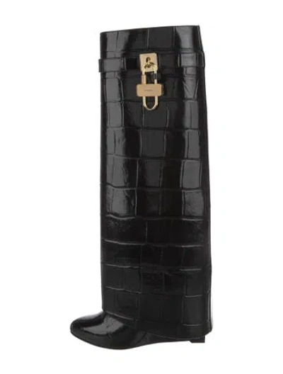 Pre-owned Givenchy Leather Boots In Black