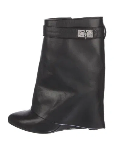 Pre-owned Givenchy Leather Boots In Black