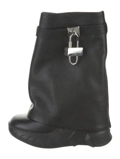 Pre-owned Givenchy Leather Boots In Black