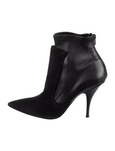 Pre-owned Givenchy Leather Boots In Black