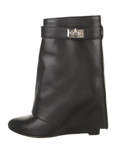 Pre-owned Givenchy Leather Boots In Black