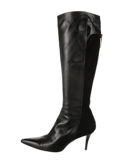 Pre-owned Givenchy Leather Boots In Black