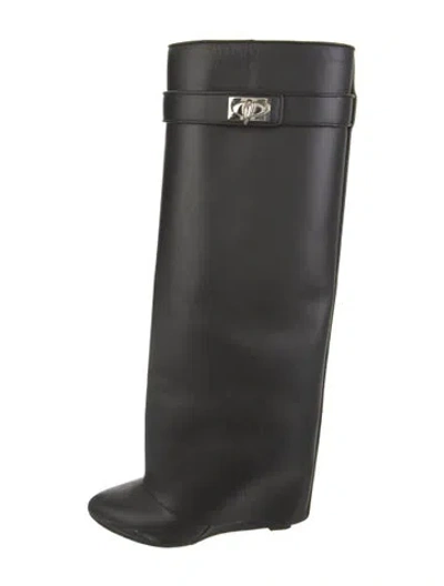 Pre-owned Givenchy Leather Boots In Black