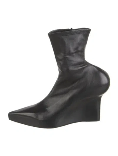 Pre-owned Givenchy Leather Boots In Black