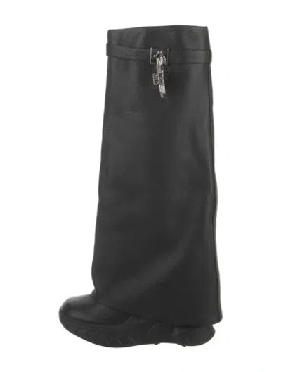 Pre-owned Givenchy Leather Boots In Black