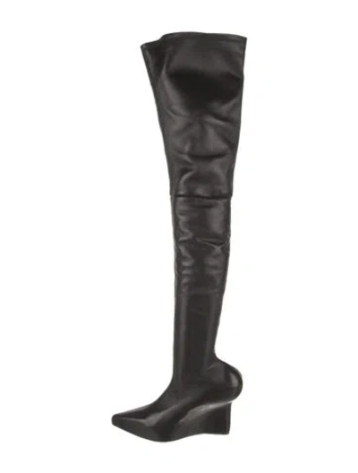 Pre-owned Givenchy Leather Boots In Black