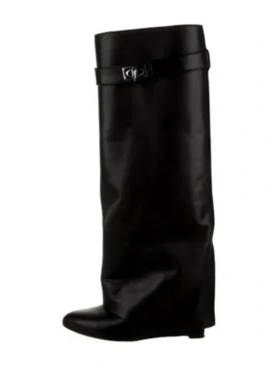 Pre-owned Givenchy Leather Boots In Black