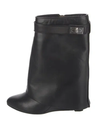 Pre-owned Givenchy Leather Boots In Black