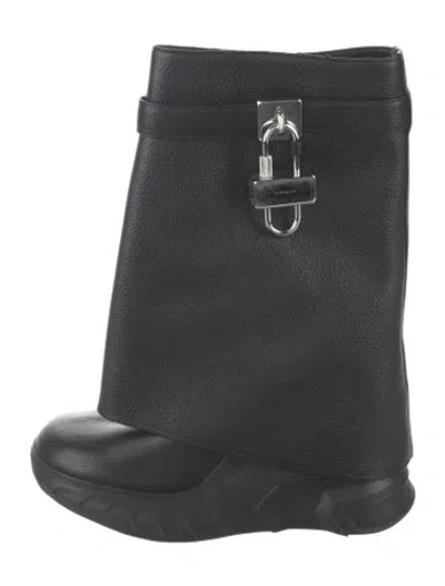 Pre-owned Givenchy Leather Boots In Black