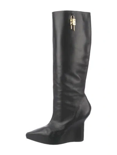 Pre-owned Givenchy Leather Boots In Black