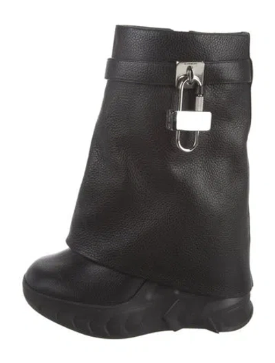 Pre-owned Givenchy Leather Boots In Black