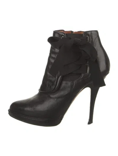 Pre-owned Givenchy Leather Boots In Black