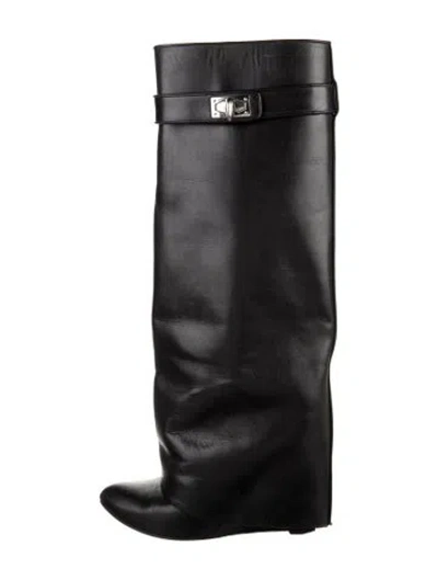 Pre-owned Givenchy Leather Boots In Blue