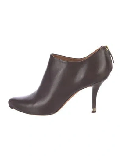 Pre-owned Givenchy Leather Boots In Brown