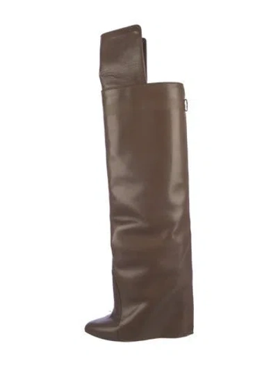 Pre-owned Givenchy Leather Boots In Brown