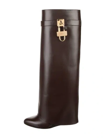 Pre-owned Givenchy Leather Boots In Brown