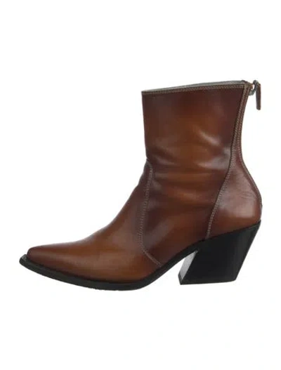 Pre-owned Givenchy Leather Boots In Brown
