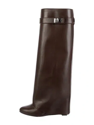Pre-owned Givenchy Leather Boots In Brown