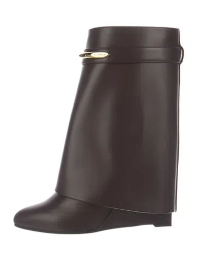 Pre-owned Givenchy Leather Boots In Brown