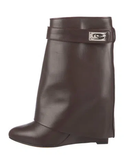 Pre-owned Givenchy Leather Boots In Brown