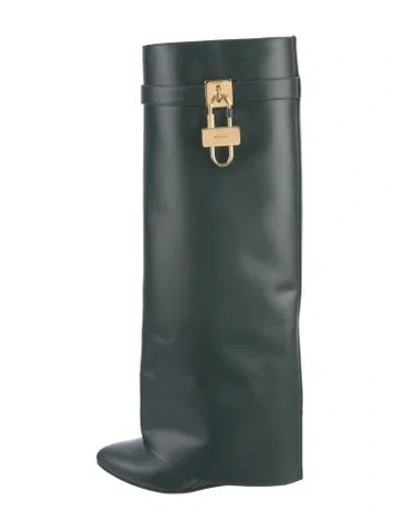 Pre-owned Givenchy Leather Boots In Green