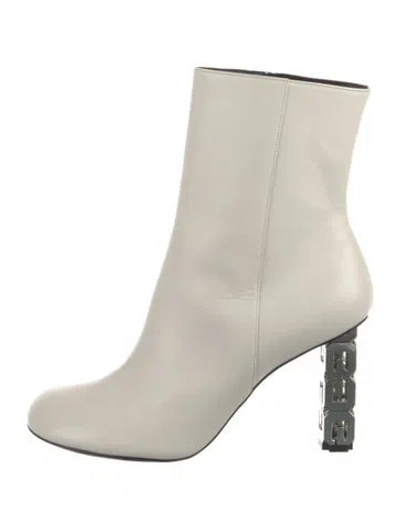 Pre-owned Givenchy Leather Boots In Neutral