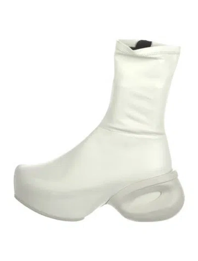 Pre-owned Givenchy Leather Boots In Neutral