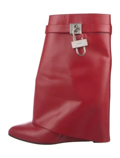 Pre-owned Givenchy Leather Boots In Red