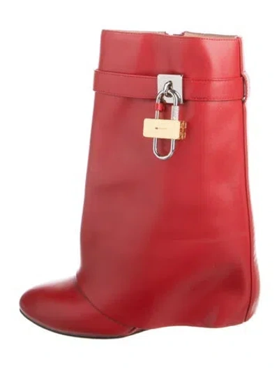 Pre-owned Givenchy Leather Boots In Red