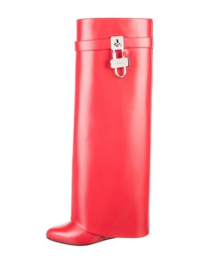 Pre-owned Givenchy Leather Boots In Red