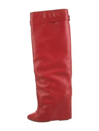 Pre-owned Givenchy Leather Boots In Red