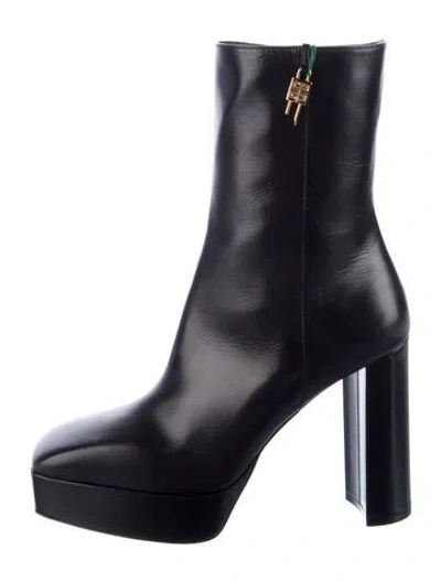 Pre-owned Givenchy Leather Boots W/ Tags In Black