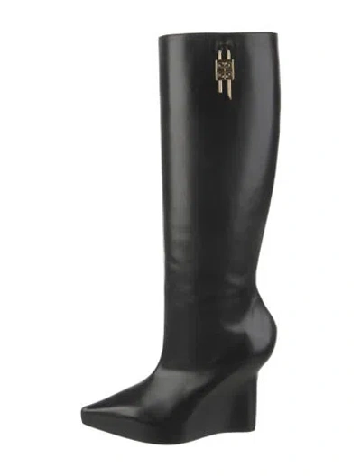 Pre-owned Givenchy Leather Boots W/ Tags In Black