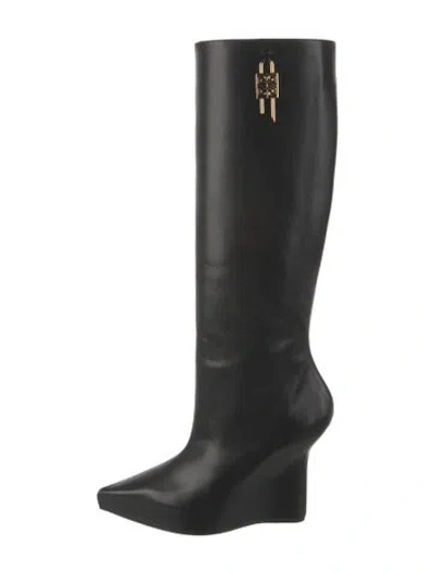 Pre-owned Givenchy Leather Boots W/ Tags In Black