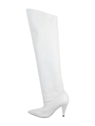 Pre-owned Givenchy Leather Boots In White