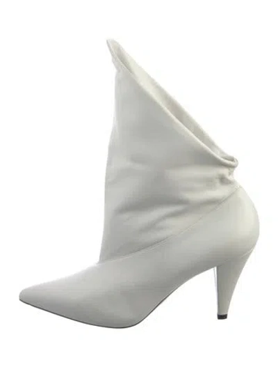 Pre-owned Givenchy Leather Boots In White