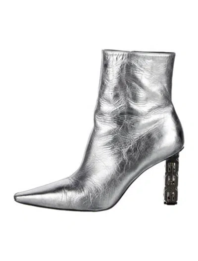 Pre-owned Givenchy Leather Boots In White