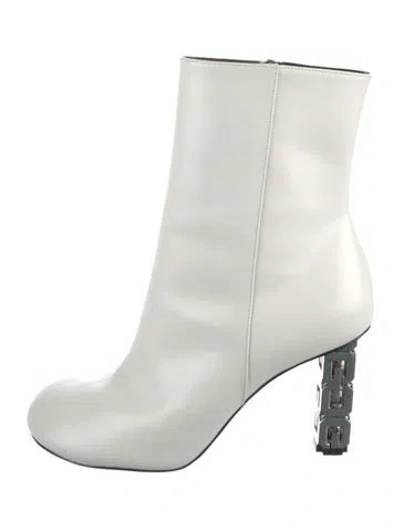 Pre-owned Givenchy Leather Boots In White