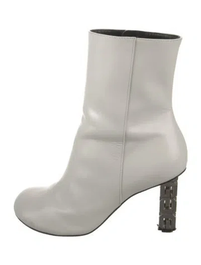 Pre-owned Givenchy Leather Boots In White