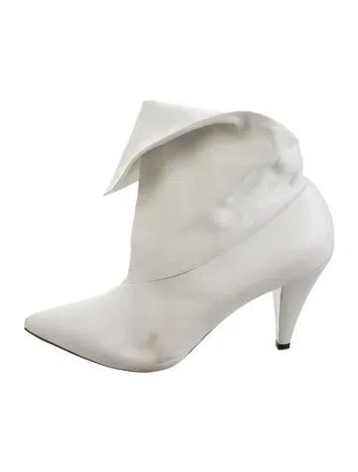Pre-owned Givenchy Leather Boots In White