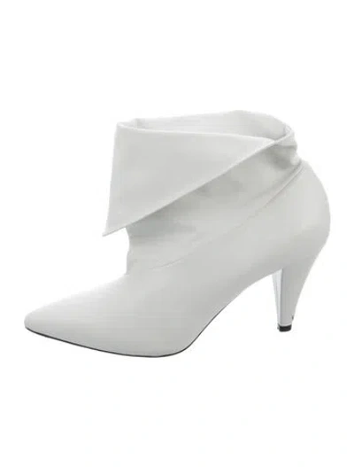 Pre-owned Givenchy Leather Boots In White