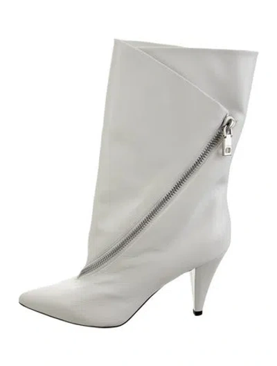 Pre-owned Givenchy Leather Boots In White