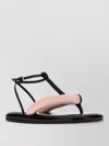 Givenchy Sandales Tongs Bicolores Boudoir En Cuir Nappa In Black