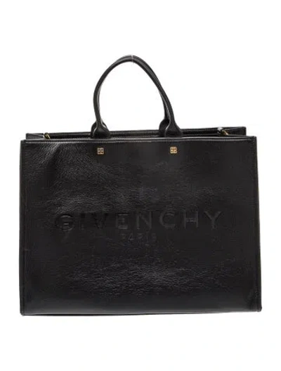 Pre-owned Givenchy Leather Briefcase In Black